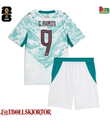 Portugal Goncalo Ramos #9 Borta Kläder Barn VM 2026 Kortärmad (+ Korta byxor)
